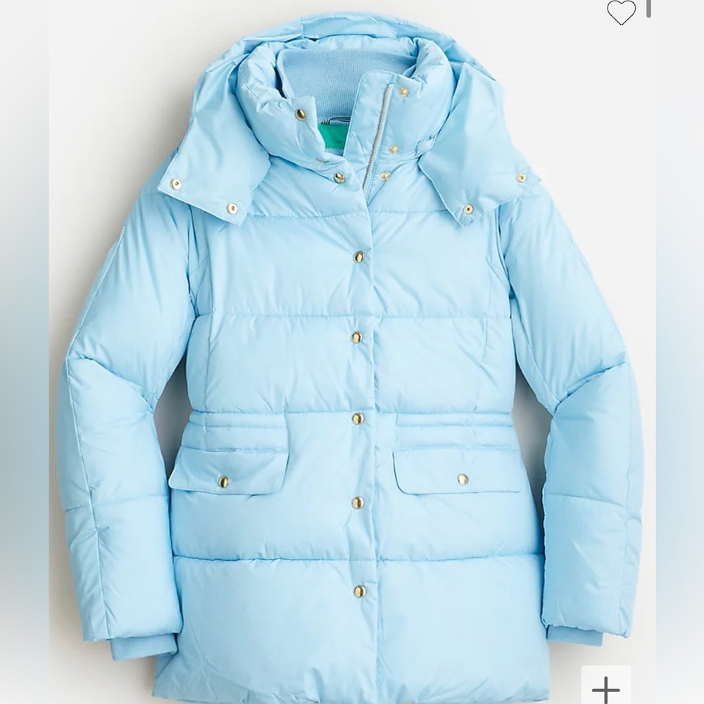 J Crew puffer coat NWT